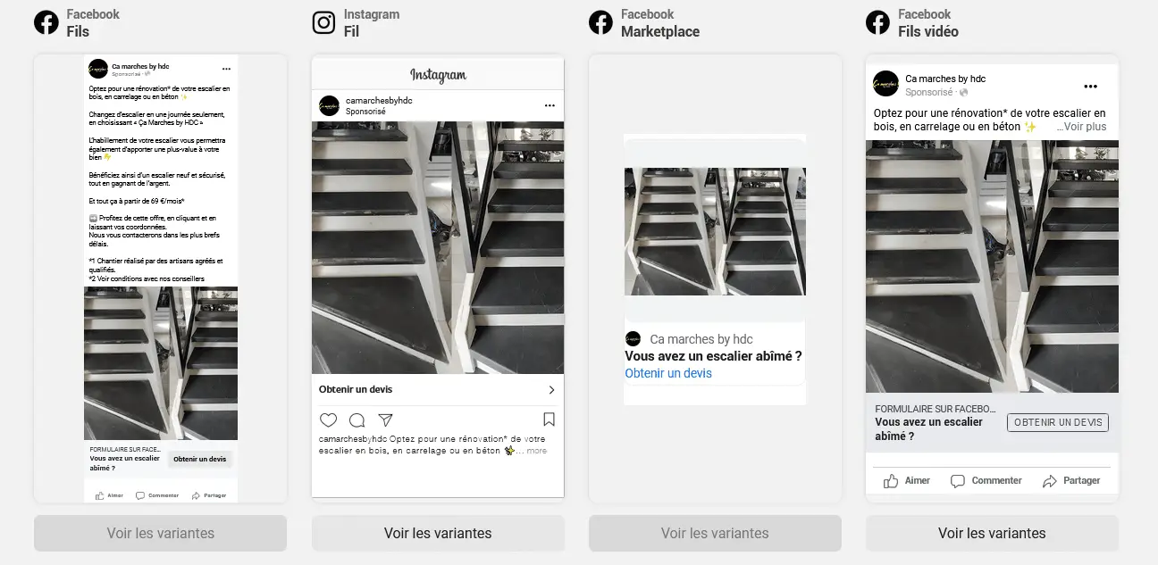 Publicité Génération de prospects sur Facebook et Instagram